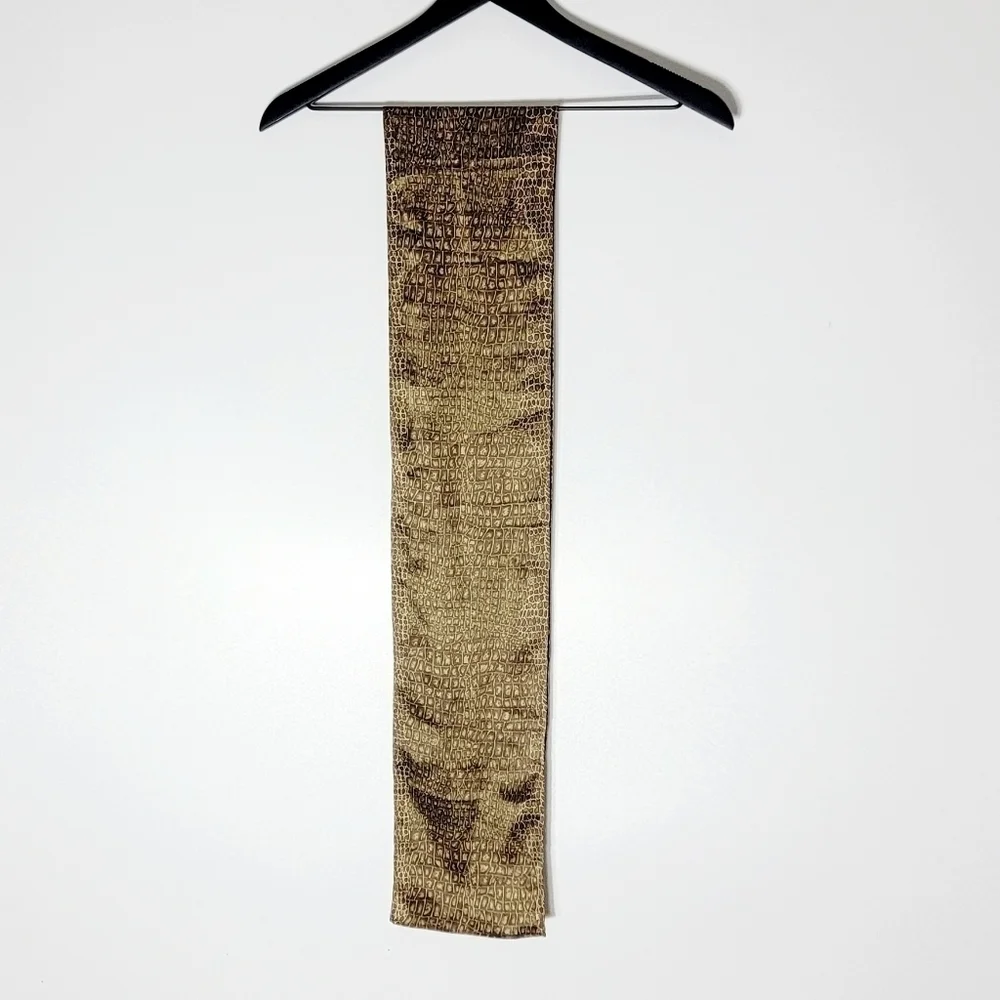 New York & Company Snakeskin Silk Women's Scarf